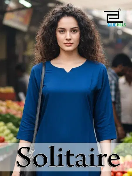 Solitaire By Blue Hills 14 Kg Rayon Surat Daily Wear Kurtis Wholesale Market